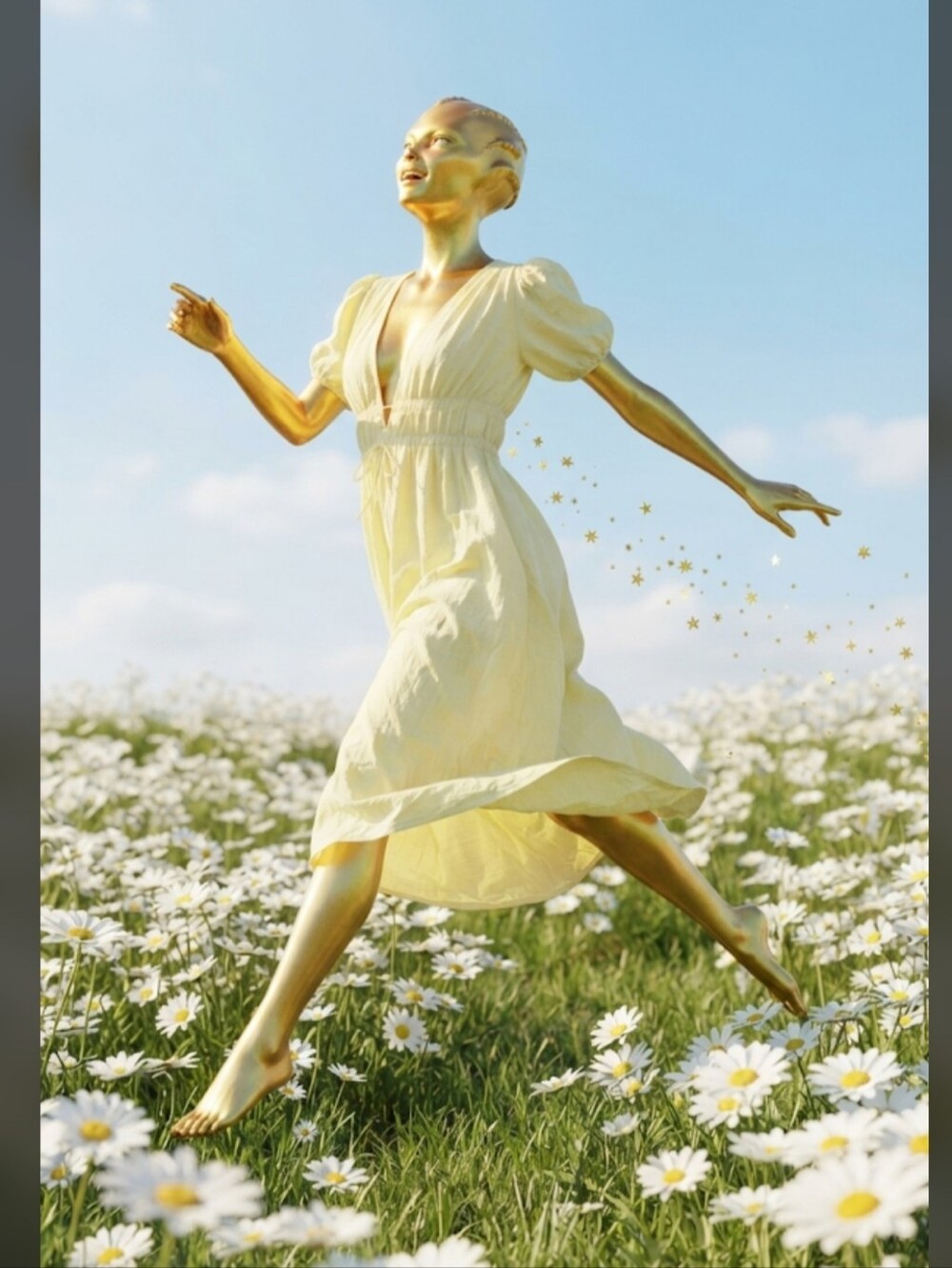 Showpo Pale Yellow Puff-Sleeve Maxi Dress